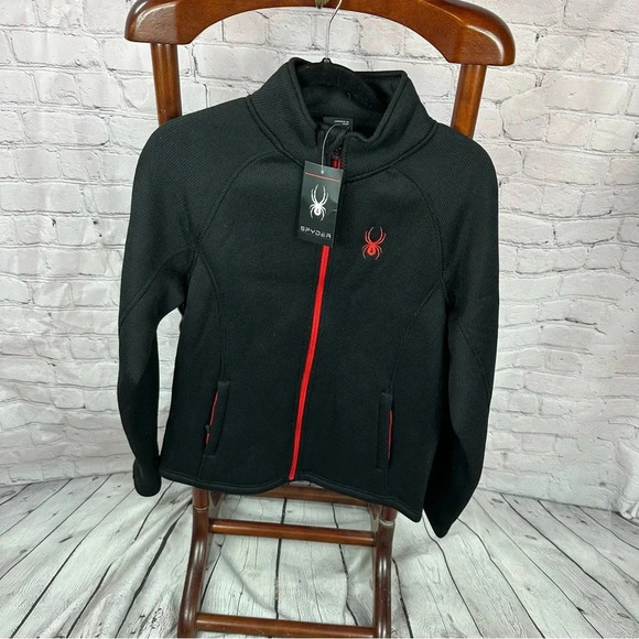 Men's red and black Spyder jacket size small - Picture 1 of 8